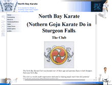 Tablet Screenshot of northbaykarate.ca